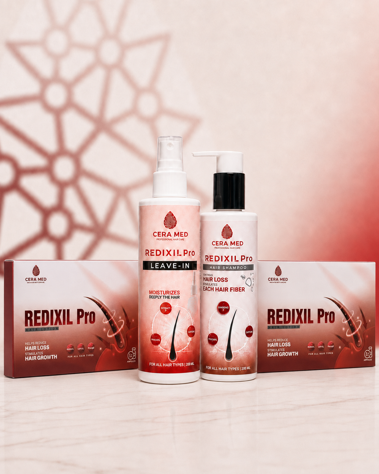 2 Ampoules + Shampoo + Leave-In