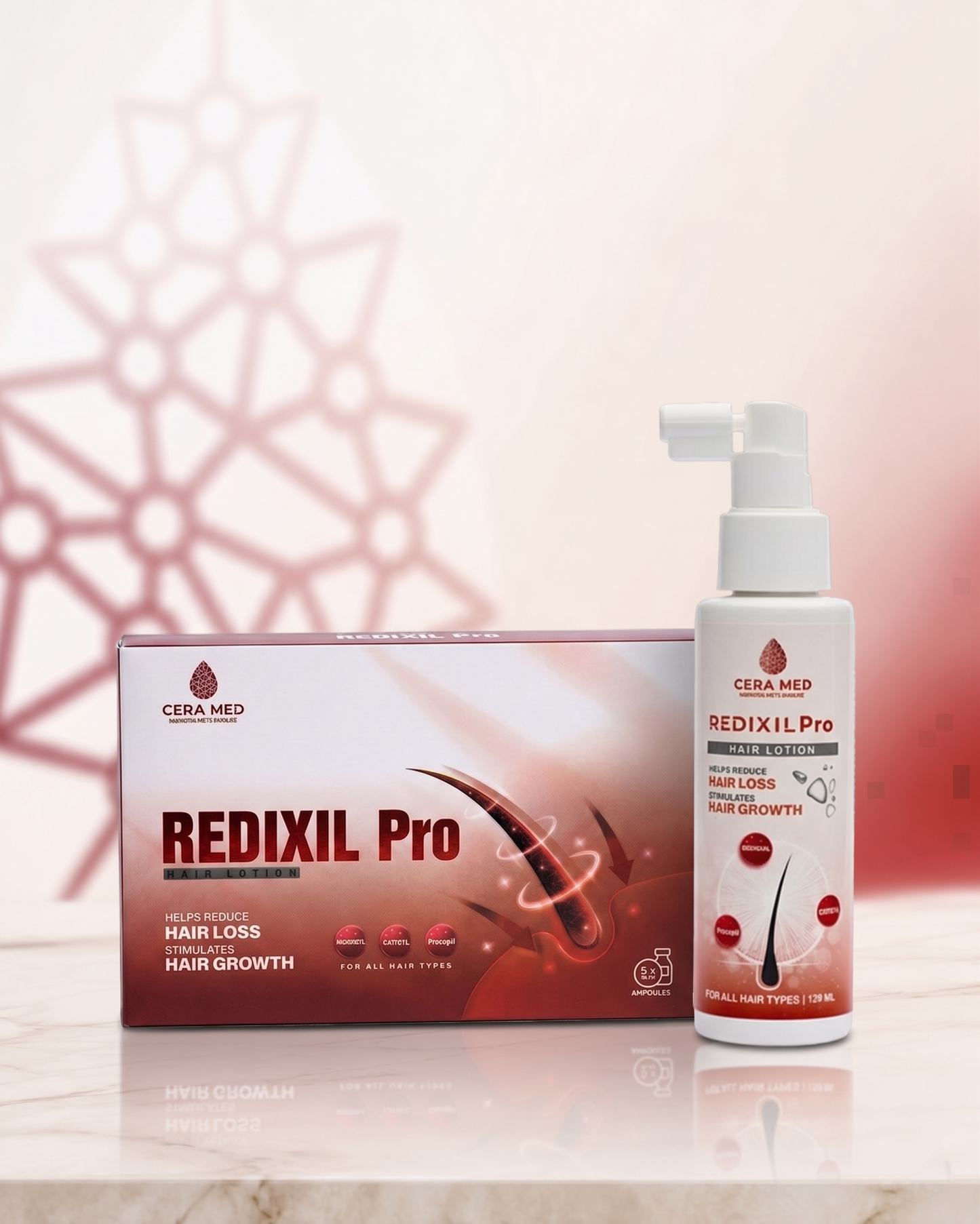 Redexil Pro Hair Lotion + Redixil pro ampoul