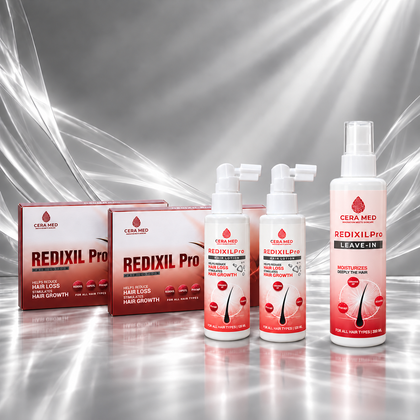 Redexil Pro Ultimate Course – 2 Ampoules + 2 Lotions + Leave-In