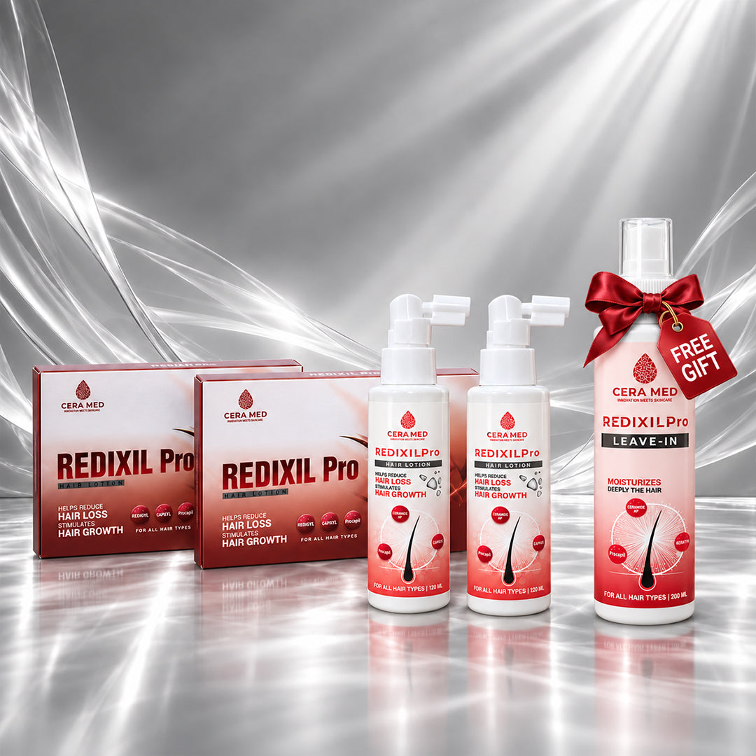 Redexil Pro Ultimate Course – 2 Ampoules + 2 Lotions + Shampoo