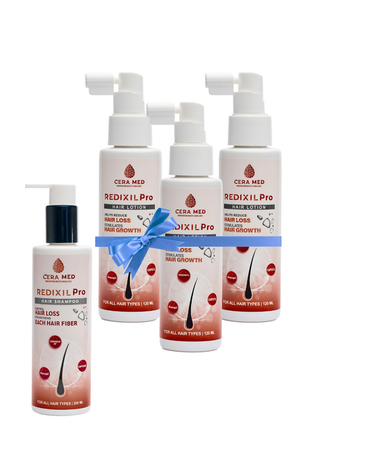 Redexil Pro Hair Lotion – 3 Pieces + Shampoo