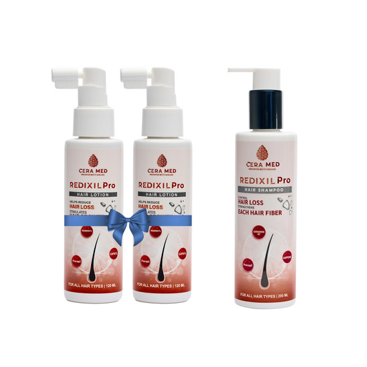 Redexil Pro Hair Lotion - 2 Pieces + Shampoo